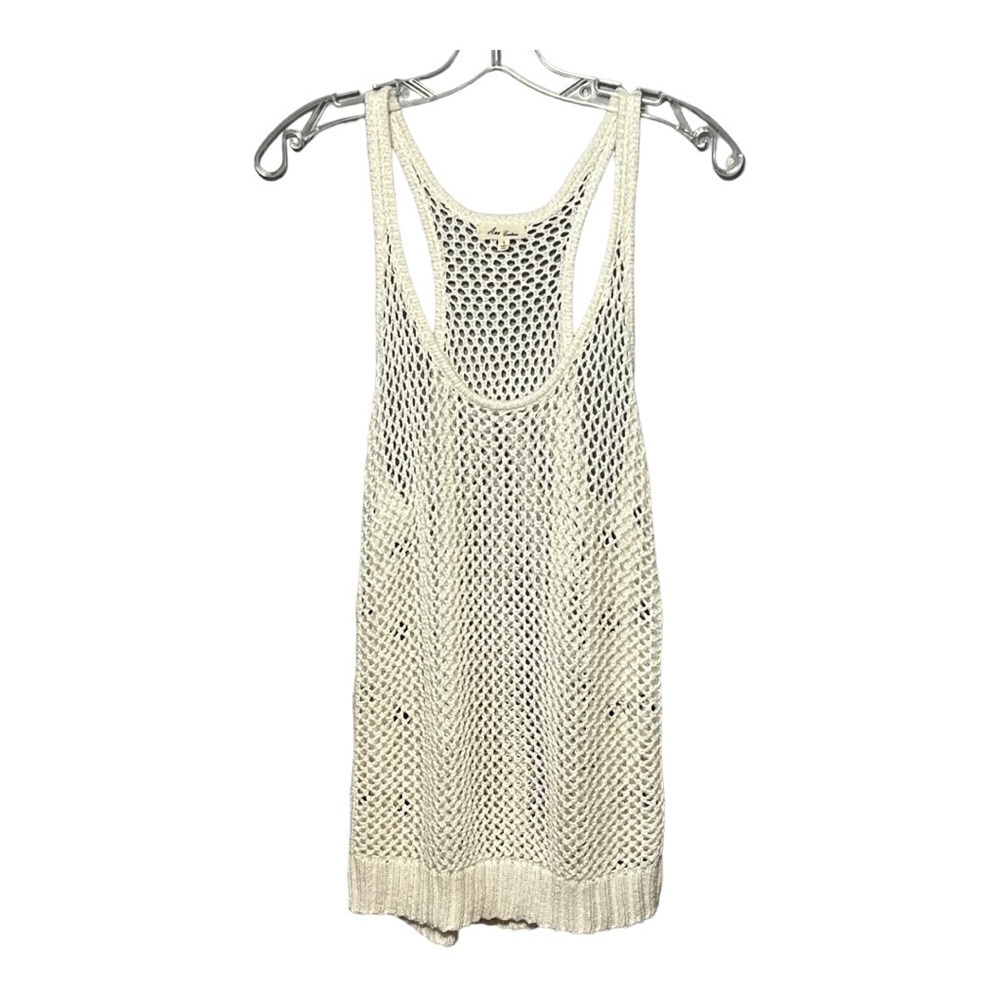 Ana Couture White Crochet Tank Swimsuit Cover-Up Women’s Large